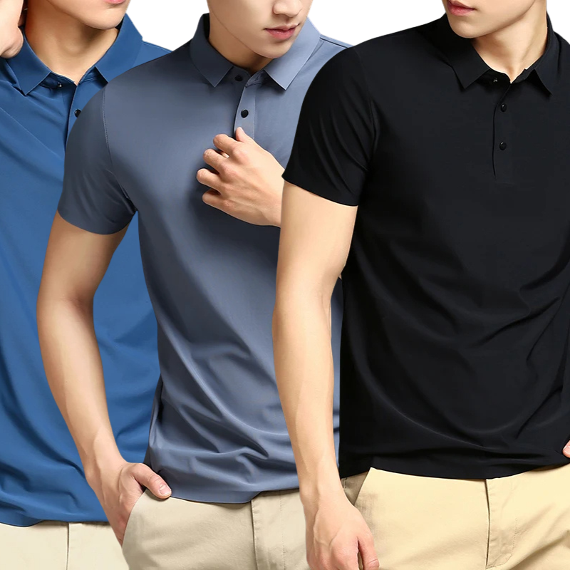 Pague 1 Leve 3 | Camisa Polo Tech - Tecido anti odor + Relogio de Brinde