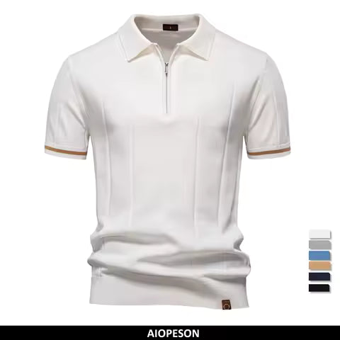 Camiseta Polo Premium Ribbed