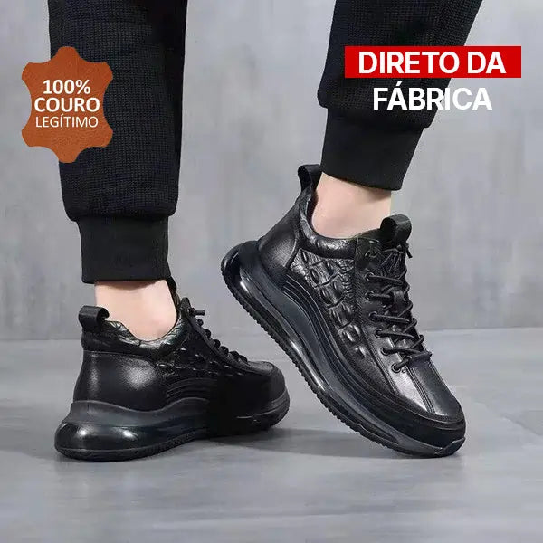 Sapatênis de Couro Domani Edição 2025 Masculino com Brinde Exclusivo - Mannique