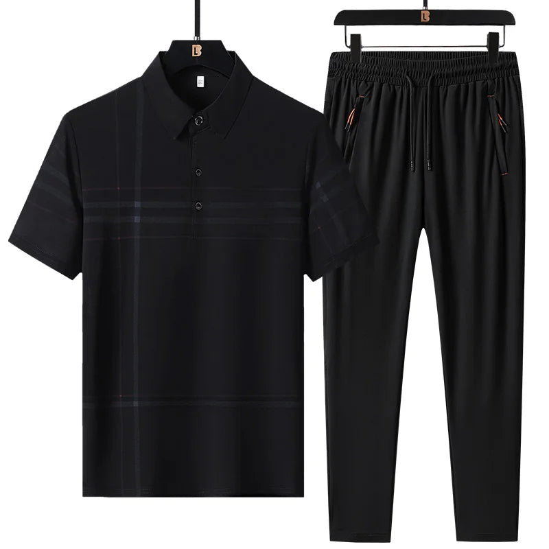 Conjunto Camisa Polo Seda Gelo + Calça Flex