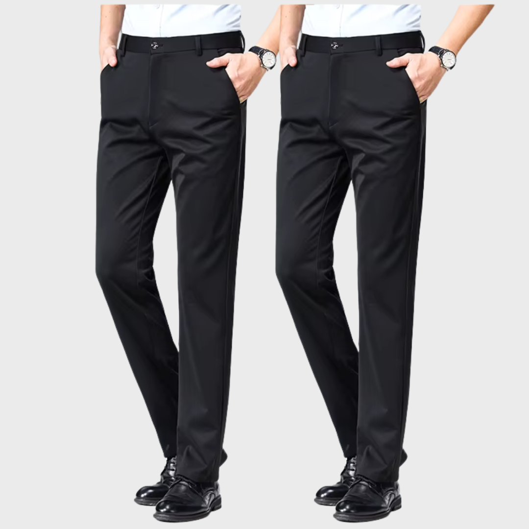 Compre 1 Leve 2 | Calça Social Clássica Alfaiataria + Cinto Social Couro