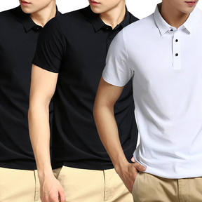 Pague 1 Leve 3  | Camisa Polo Tech - Tecido anti odor + Relogio de Brinde