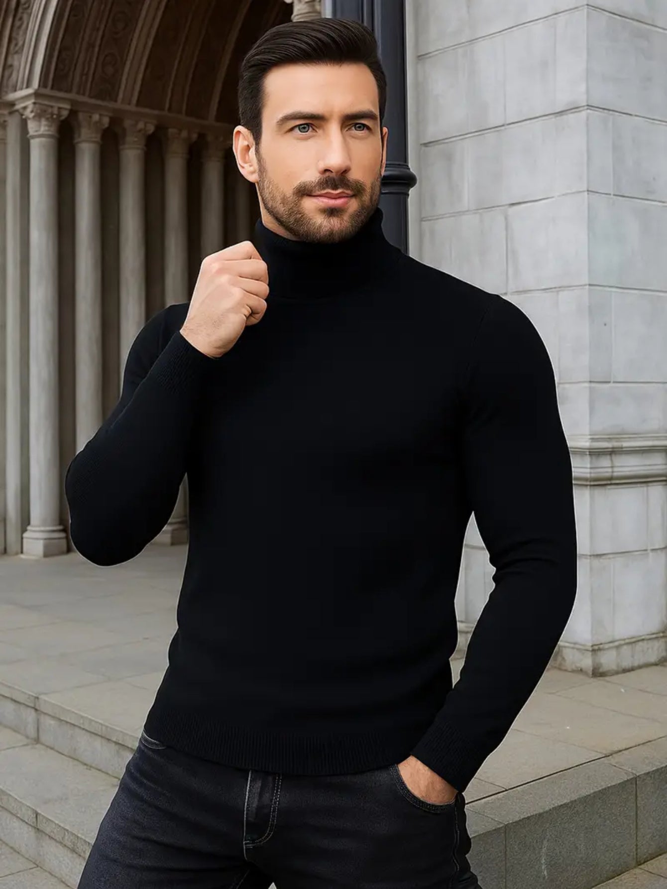 Maglione Dolcevita Como - Tessuto Soft