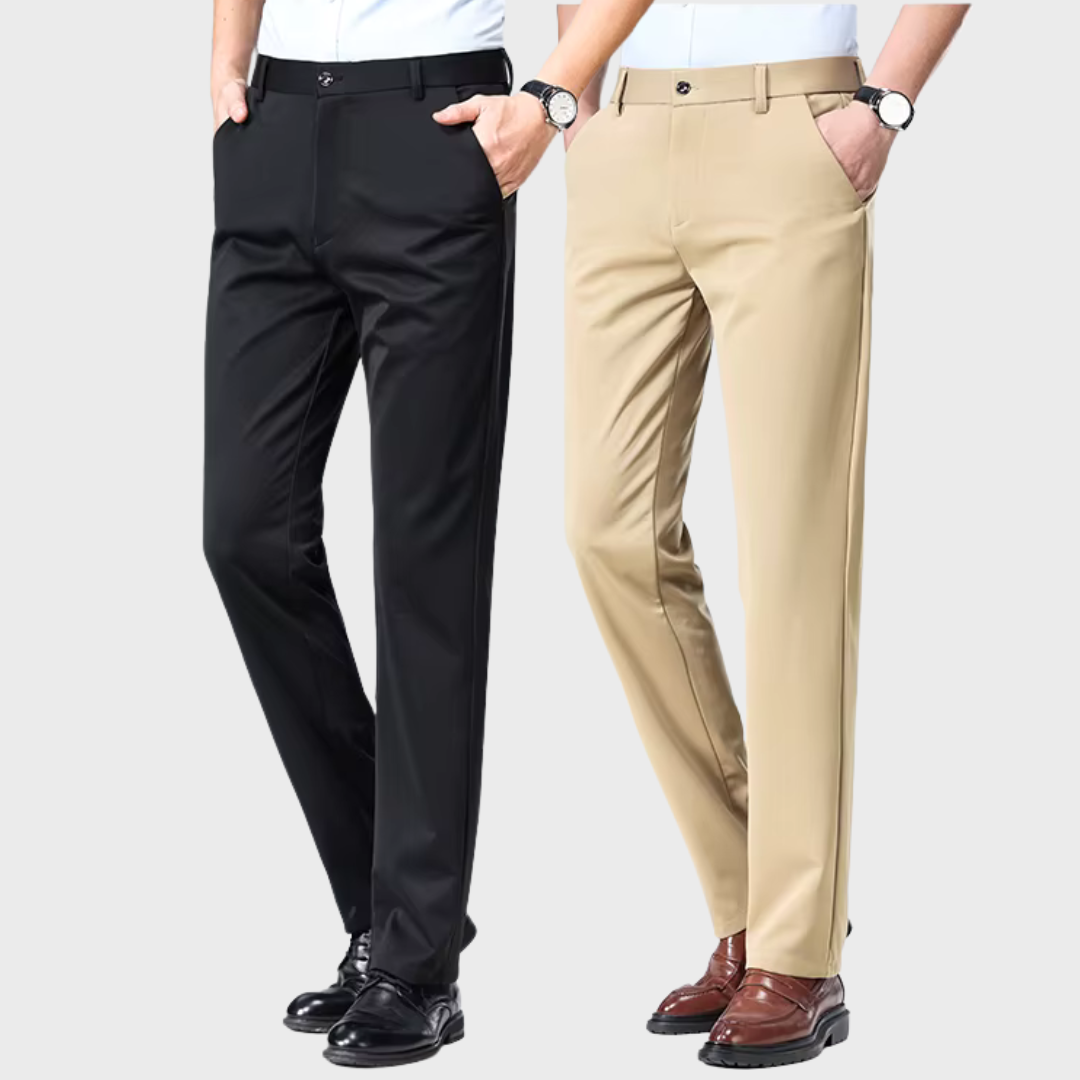 Compre 1 Leve 2 | Calça Social Clássica Alfaiataria + Cinto Social Couro