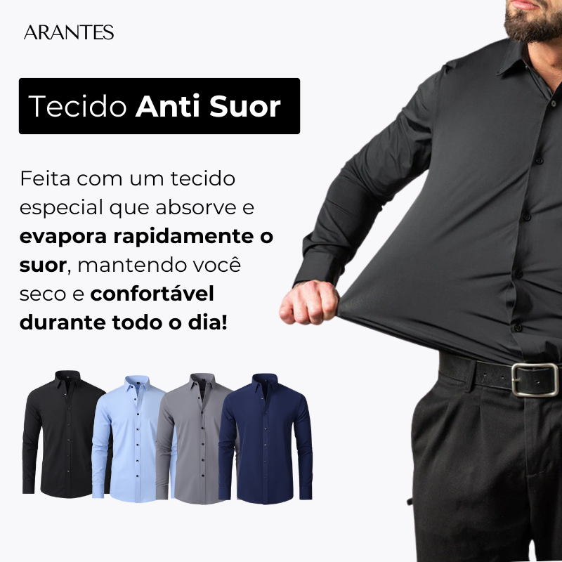 PAGUE 1 LEVE 3 | Camisa Social Ultra Elastech Anti amassados