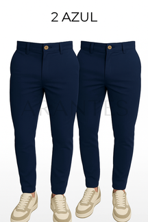 Pague 1 Leve 2 - Calça de Alfaiataria Mônaco com Ajuste