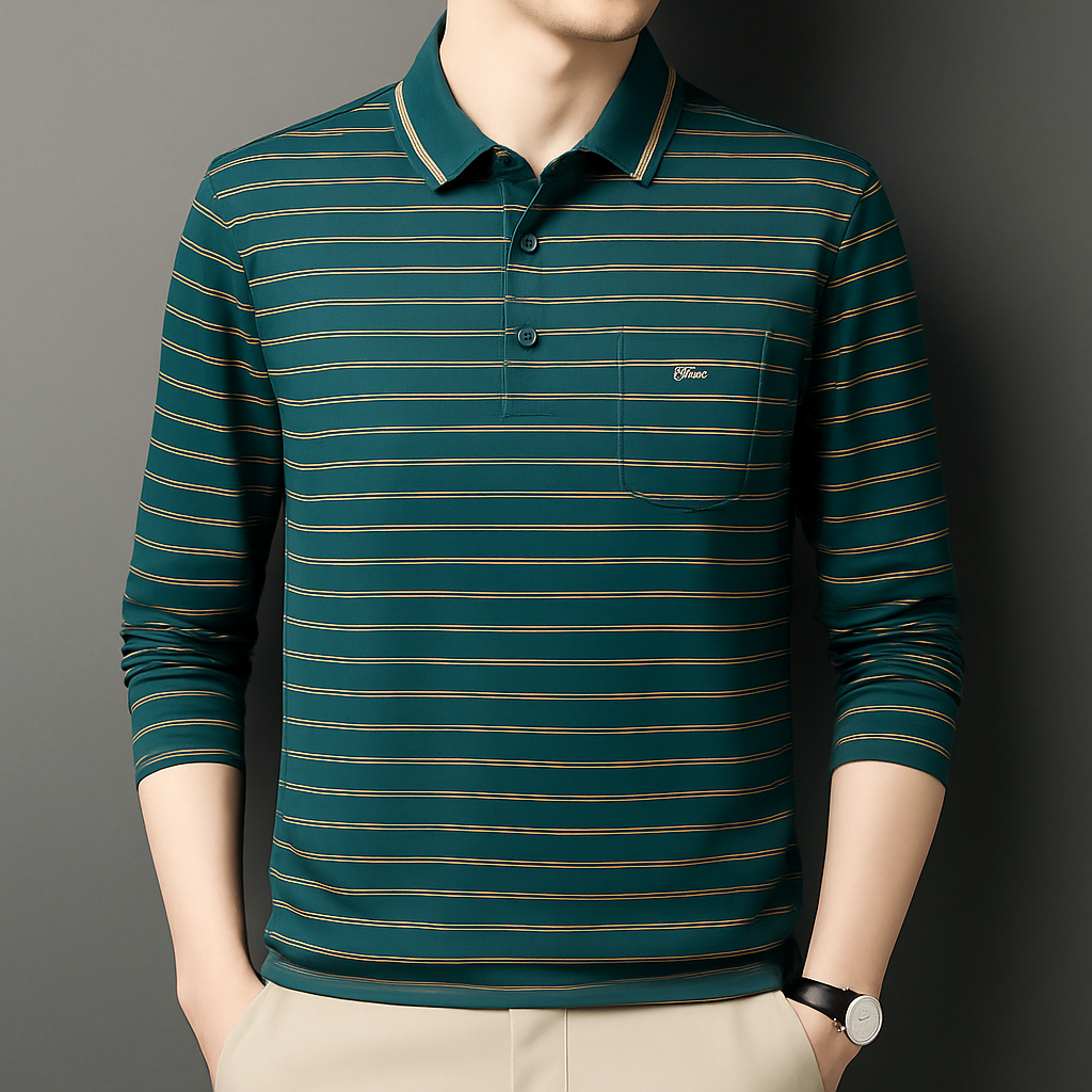 Camisa Polo Manga Longa Elite Royal