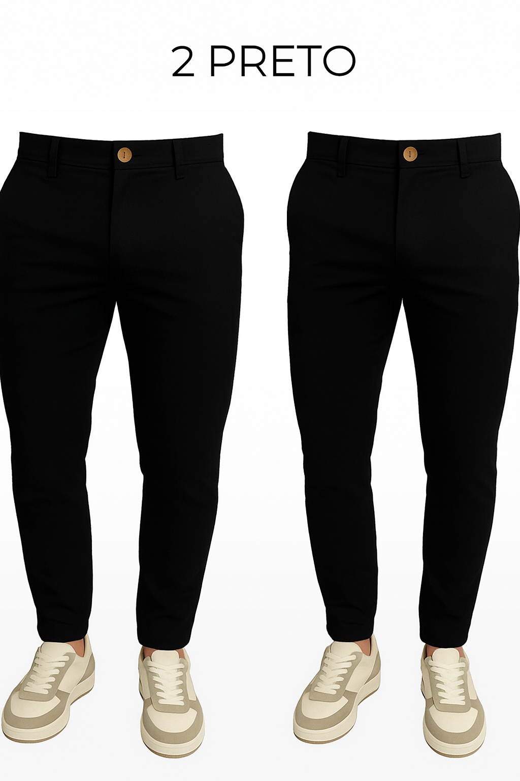 Pague 1 Leve 2 - Calça de Alfaiataria Mônaco com Ajuste