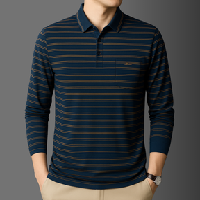 Camisa Polo Manga Longa Elite Royal