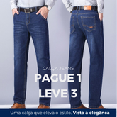 Pague 2 Leve 3 | Calça Jeans® Texas + Brinde Cinto Masculino