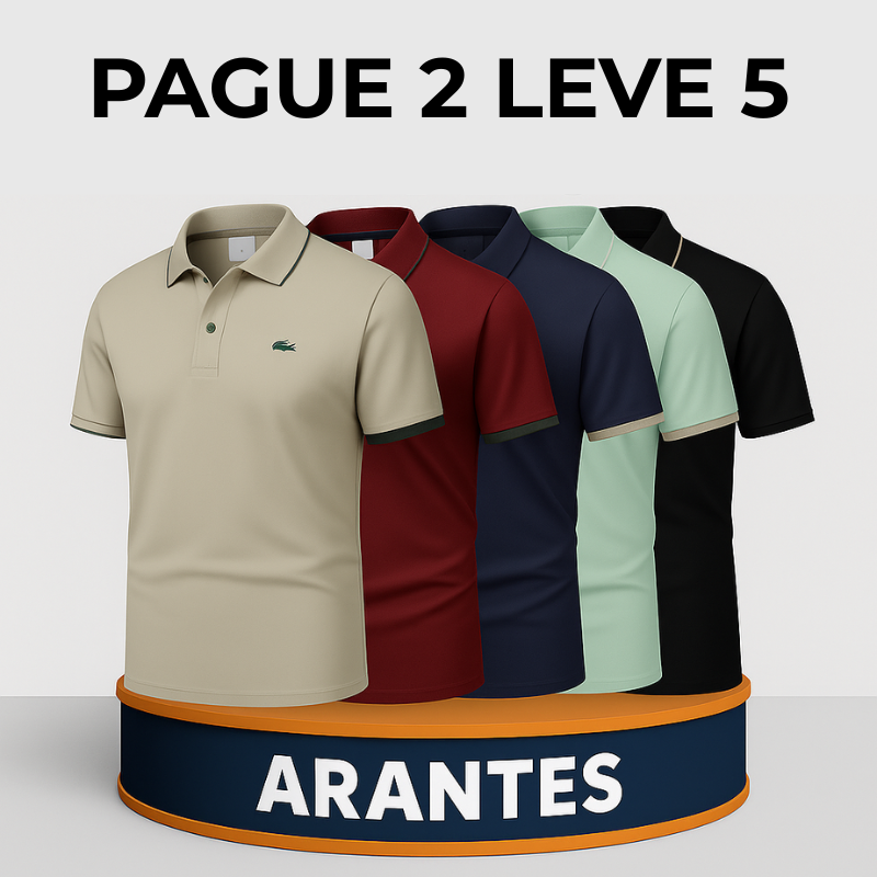 Pague 2 LEVE 5 | Camisas Polo Lacoste casual