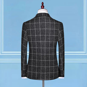 Blazer Kingsman - Colete Xadrez e Calça Social