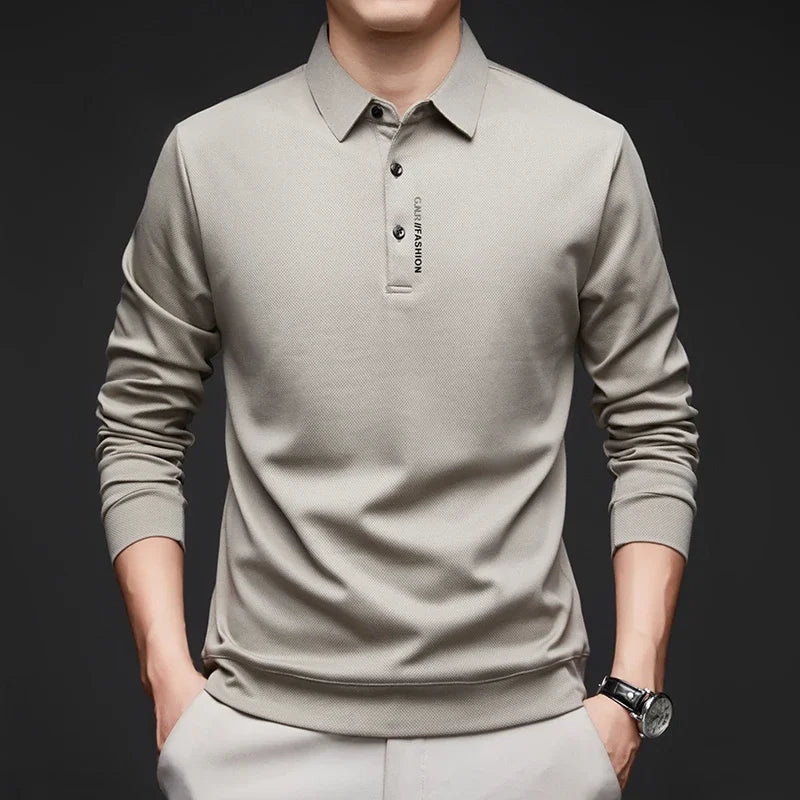 Camisa Polo Manga Longa Tech