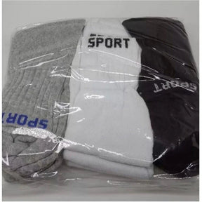 Kit 3 Pares Meia Cano Alto Sport Comfort