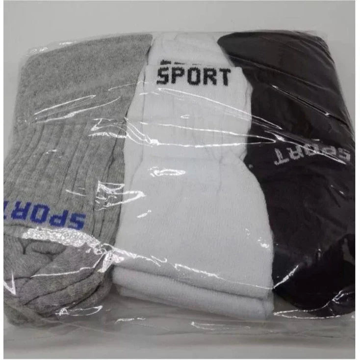 Kit 3 Pares Meia Cano Alto Sport Comfort