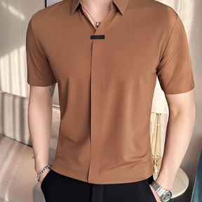 Camisa Estilo Social Masterline Essential + Relógio de Brinde