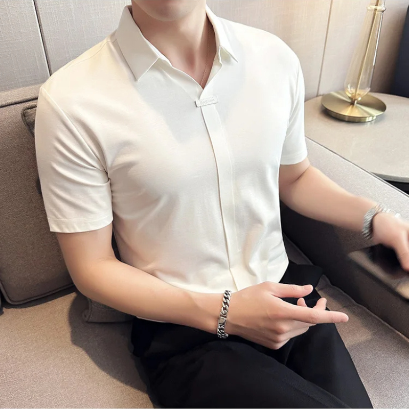 Camisa Estilo Social Masterline Essential + Relógio de Brinde