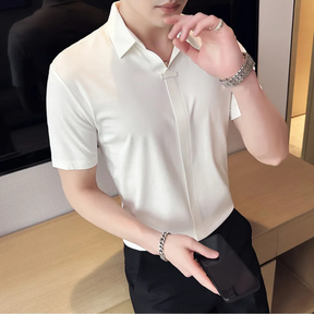 Camisa Estilo Social Masterline Essential + Relógio de Brinde