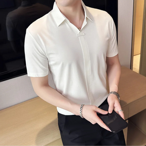 Camisa Estilo Social Masterline Essential + Relógio de Brinde