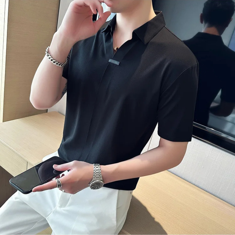 Camisa Estilo Social Masterline Essential + Relógio de Brinde