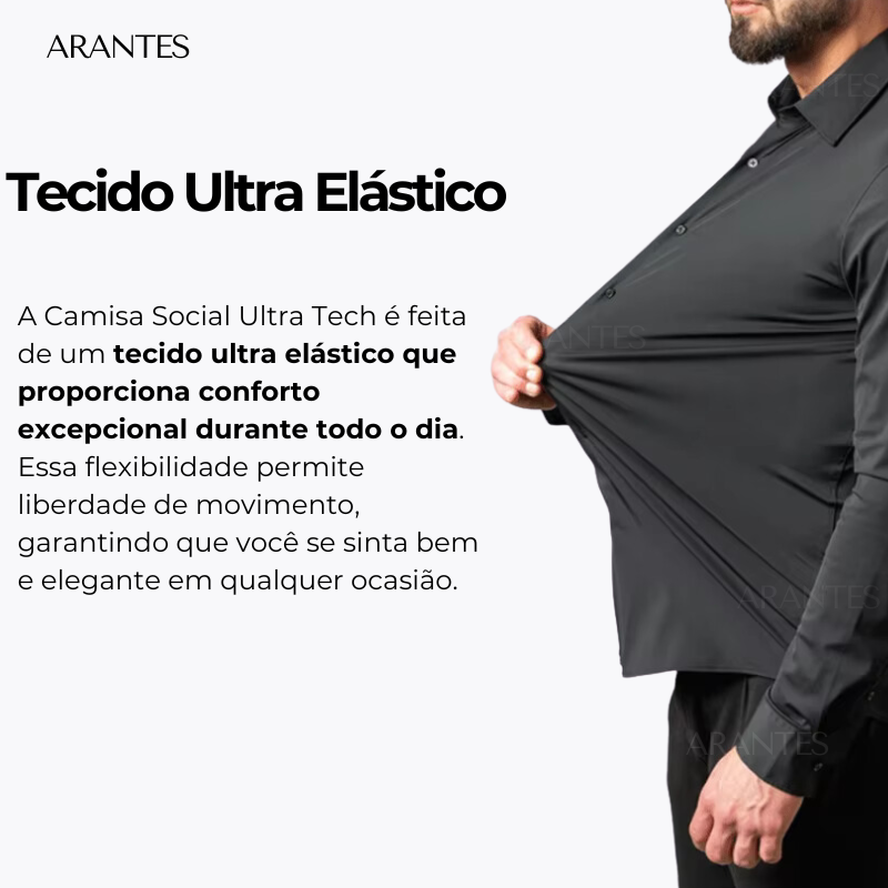 PAGUE 1 LEVE 3 | Camisa Social Ultra Elastech Anti amassados