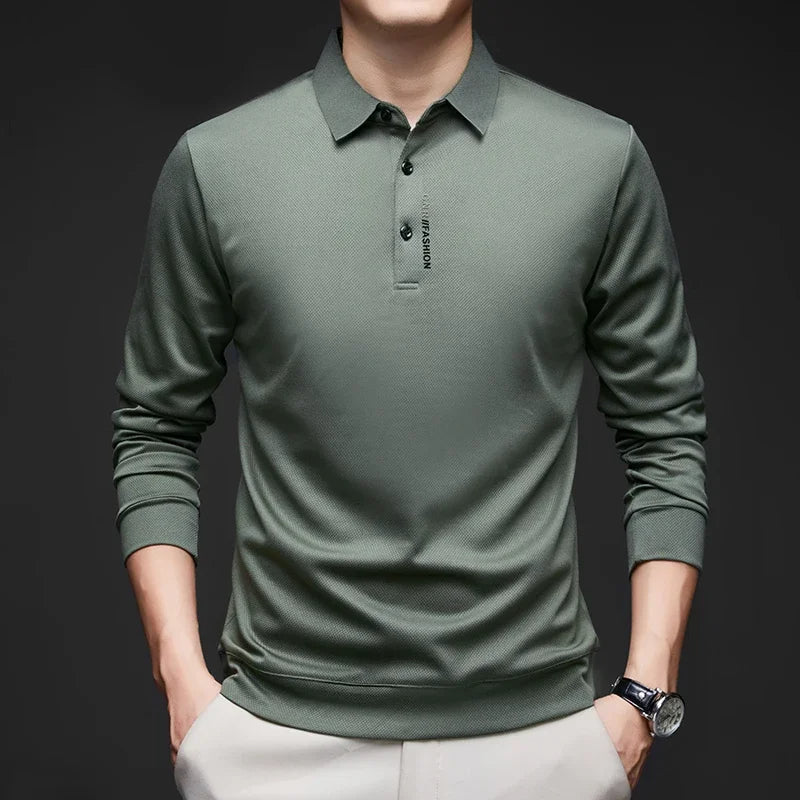 Camisa Polo Manga Longa Tech